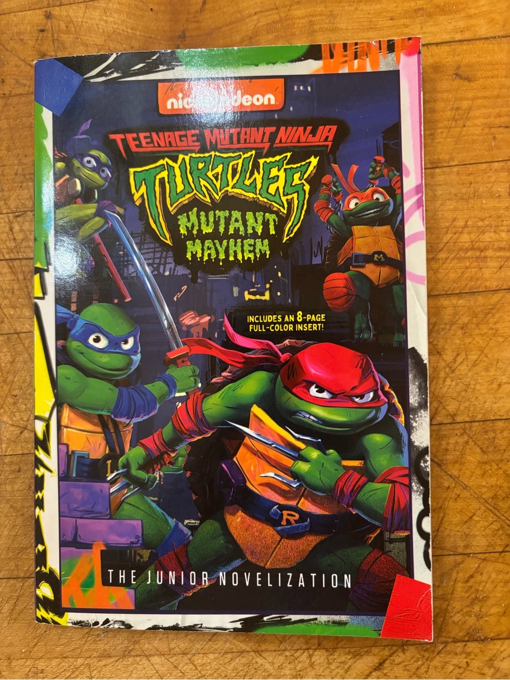 Teenage Mutant Ninja Turtles Mutant Mayhem Junior Novelization - Colorful Cover